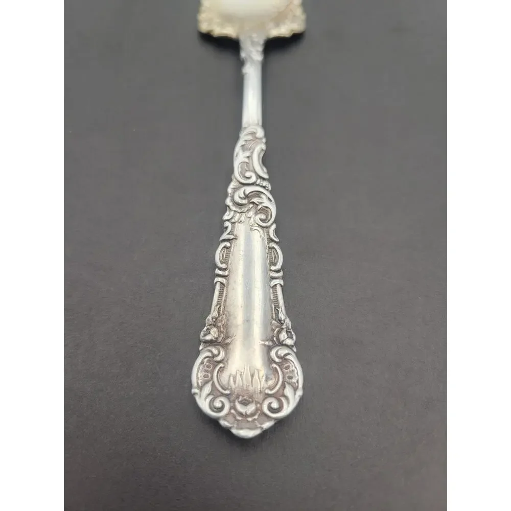 Antique Silverplate Wm ROGERS YALE 1894 Small Meat Serving Fork Mono